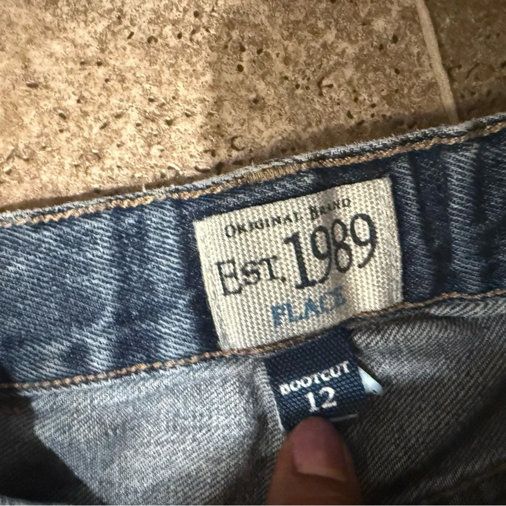 Old Navy and place girls Relaxed Fit Jeans - Light and Dark Blue both size 12